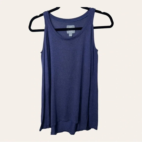 💋WOMEN’S AERIE COLD SHOULDER LONG SLEEVE TOP SIZE XSMALL NAVY BLUE IN COLOR‎ - Picture 1 of 8
